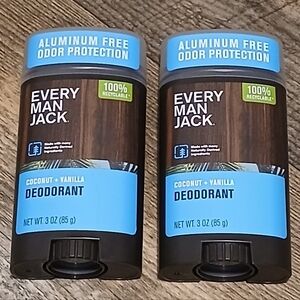 Every Man Jack Coconut Vanilla Deodorant Stick - Blue